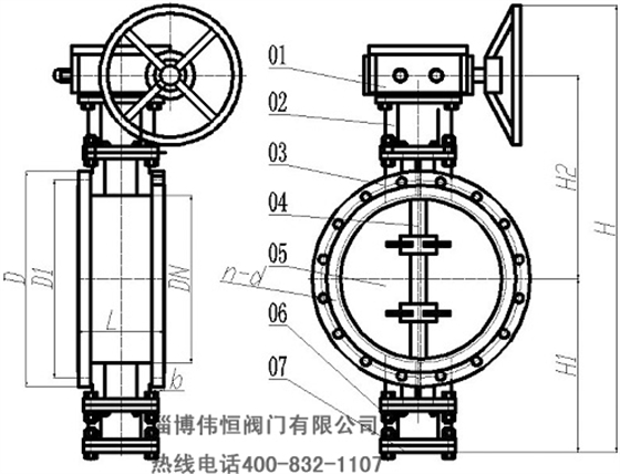 煤氣蝶閥結構